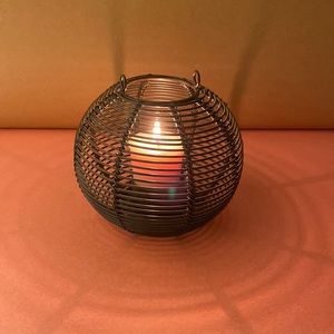 Crate & Barrel Tealight Holder free candle